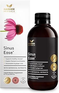 Sinus Ease Syrup, Herbal Nasal Care for Runny Nose, Sinus Pressure, High Absorption, Herbal Flavor, Plant-Based - 6.7 Fl oz (40 Servings)