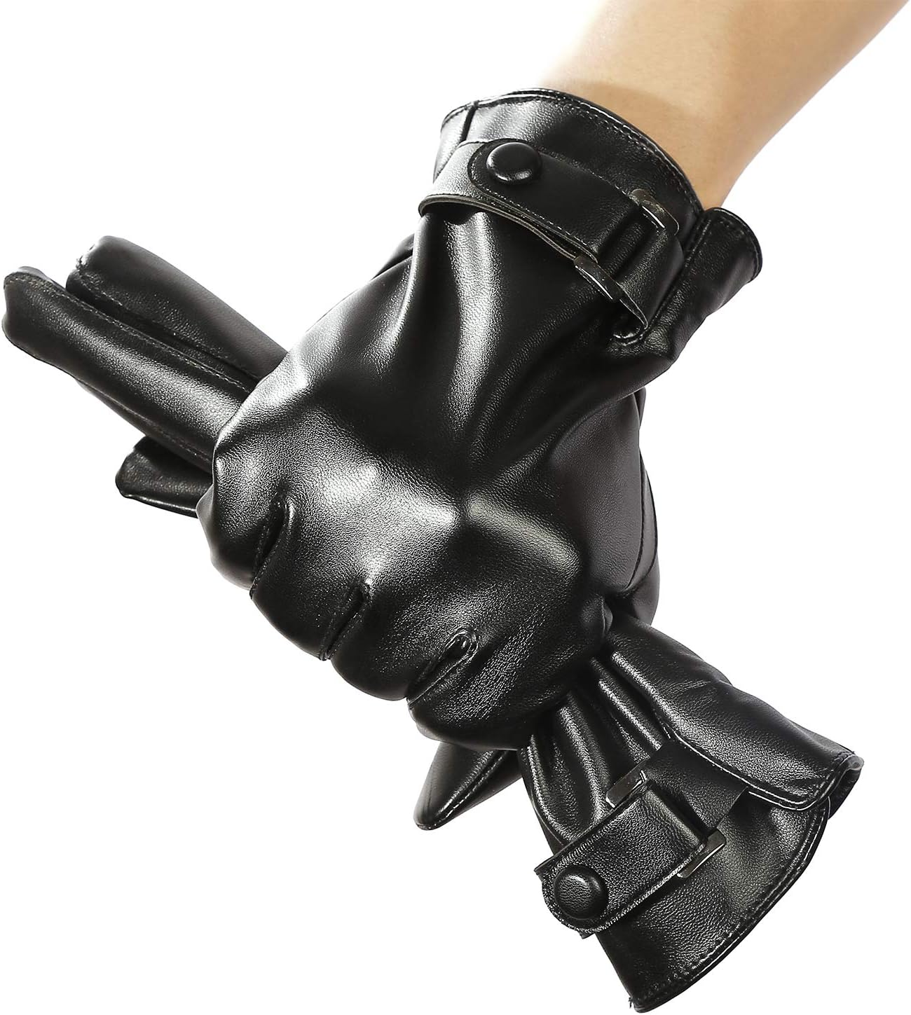 guanti da guida per donna in pelle