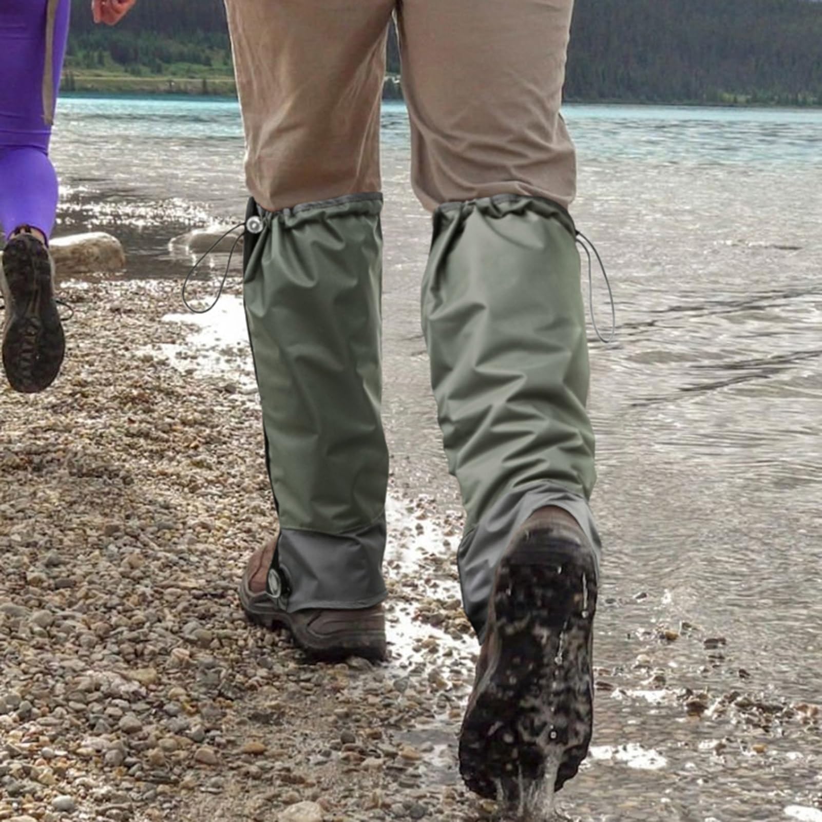 Guêtres de Jambe, randonnée en Plein air, Marche, Escalade, Chasse, guêtres de Neige, guêtres de randonnée, avec Taille réglable for l'escalade ou la Raquette