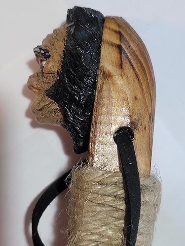 Miniatura 3 de 45" Bigfoot Trekking Pole Nature's Walking Stick tallado a mano Sasquatch ligero