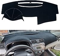Vista 11 de Protector para tablero para Toyota Camry Accesorios 2007 2008 2009 2010 2011 Protector de tablero a medida de felpa (Gris oscuro)