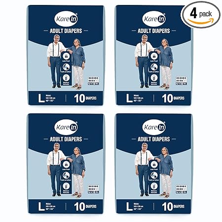 Kare In Adult Diaper Large,Waist Size 101-139cm (40