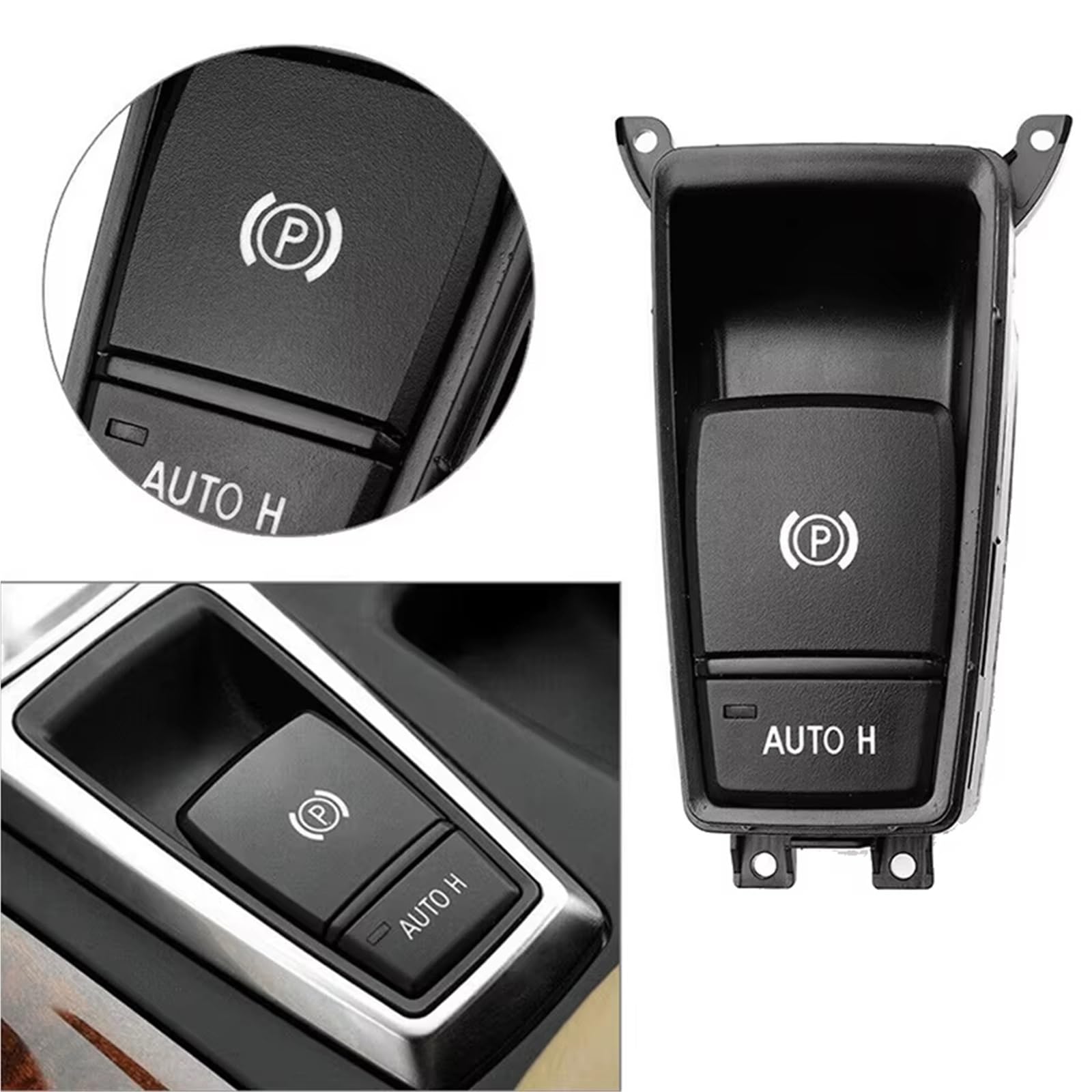 Botón de freno de mano Compatible Con E70 X5 2009-2013 E71 E72 X6 2009 2010 2011 2012 2013 2014 Botón De Interruptor Control Freno Estacionamiento Auto H Hold 61319148508