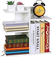 Vista 6 de PAG Organizador de Escritorio Estante de Escritorio Estantería Ajustable de Encimera Estantes de Mesa Pequeños Organizador de Libros Organización