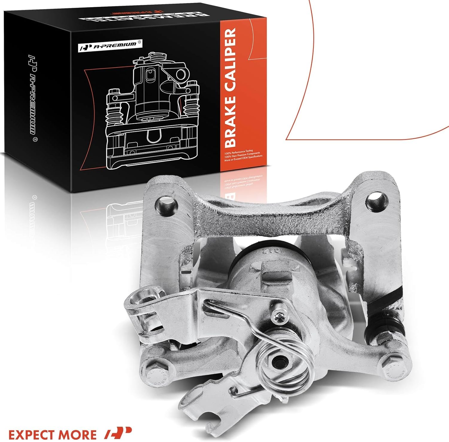 A-Premium Disc Brake Caliper Assembly with Bracket Compatible with Select Chevy Models - Cruze 2016 2017 2018 2019 - Rear Left Driver Side