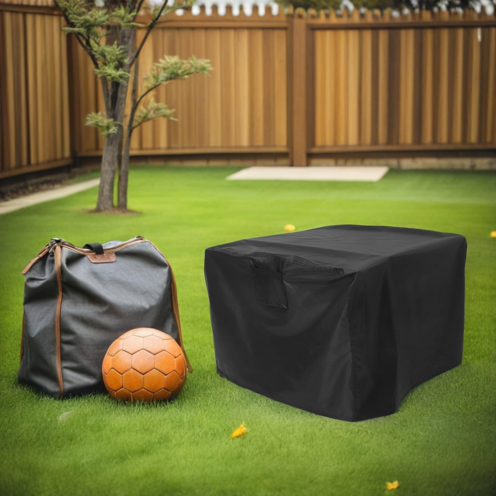 ORFOFE Housse Imperméable pour Mobilier de Jardin en Tissu Oxford 420d, Résistante la Déchirure, Carrée, Adaptée aux Braseros et Tables de Foyer D'extérieur Patio