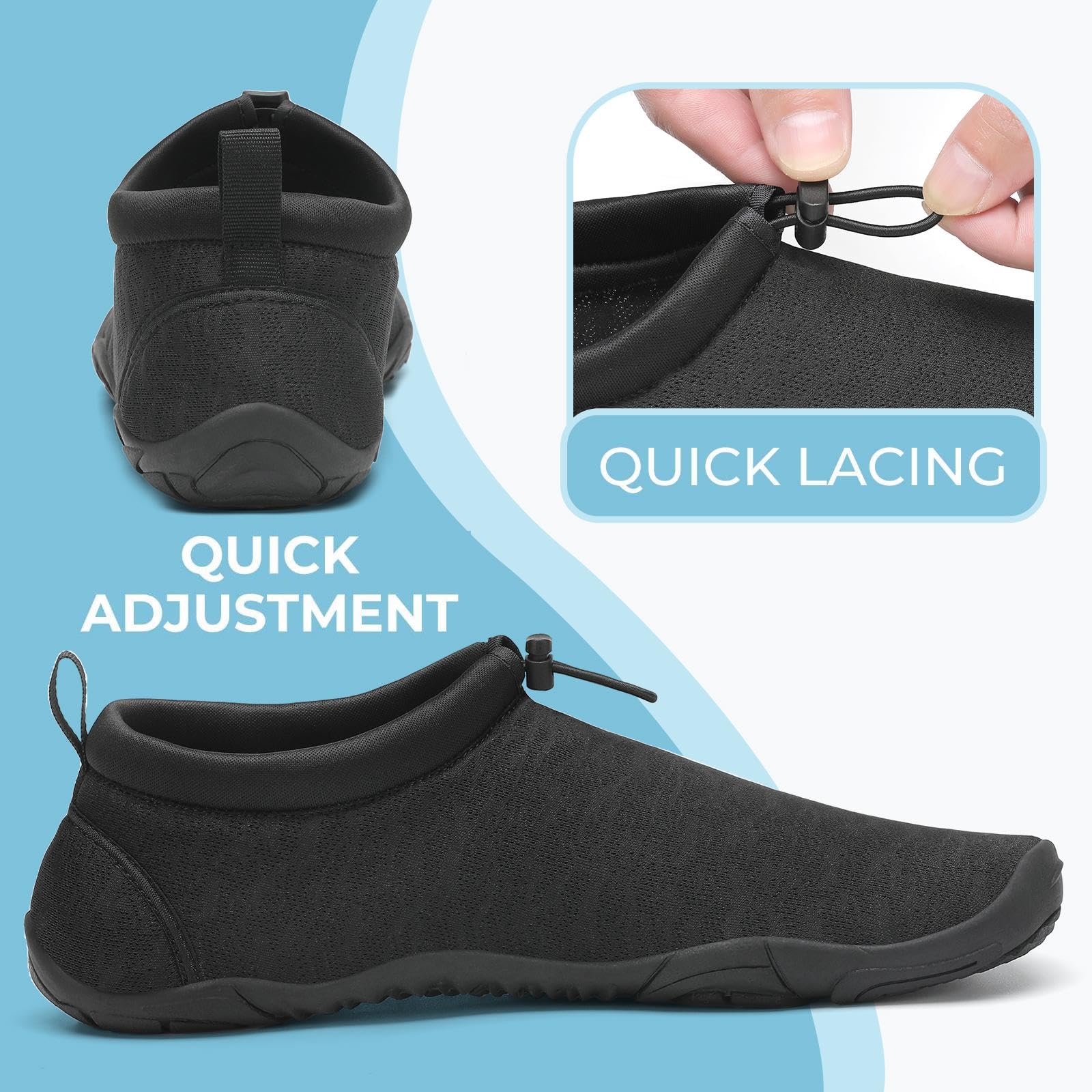 Mishansha Unisex Sport Acquatici Scarpe Donna Leggero Antiscivolo Scarpe da Surf Uomo Summer Immersione Scarpette per Beach Swim Yoga 36-46EU