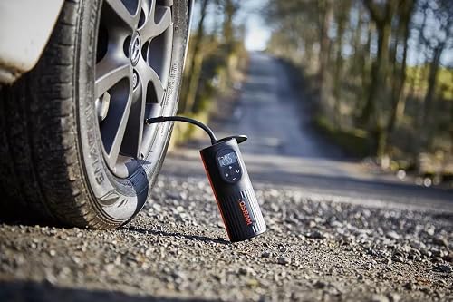 OSRAM TYREinflate 2000, pompa per pneumatici compatta e ricaricabile con luce LED, compressore portatile per pneumatici, alimentazione via USB, gonfiaggio degli pneumatici in 2 minuti - 2