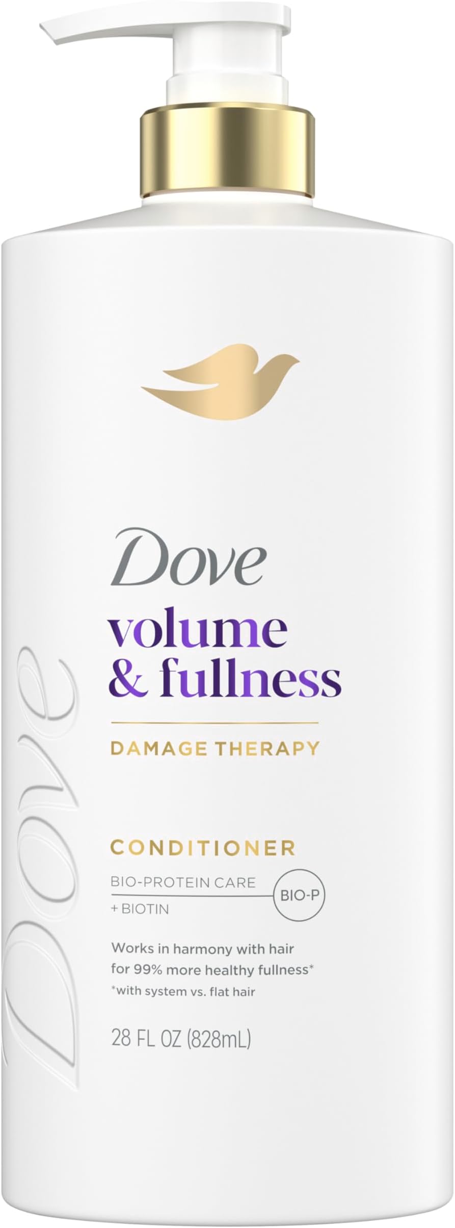 Dove Conditioner Volume & Fullness for Fine, Thin Hair with Bio-Protein Care Technology and Biotin 28 Fl Oz