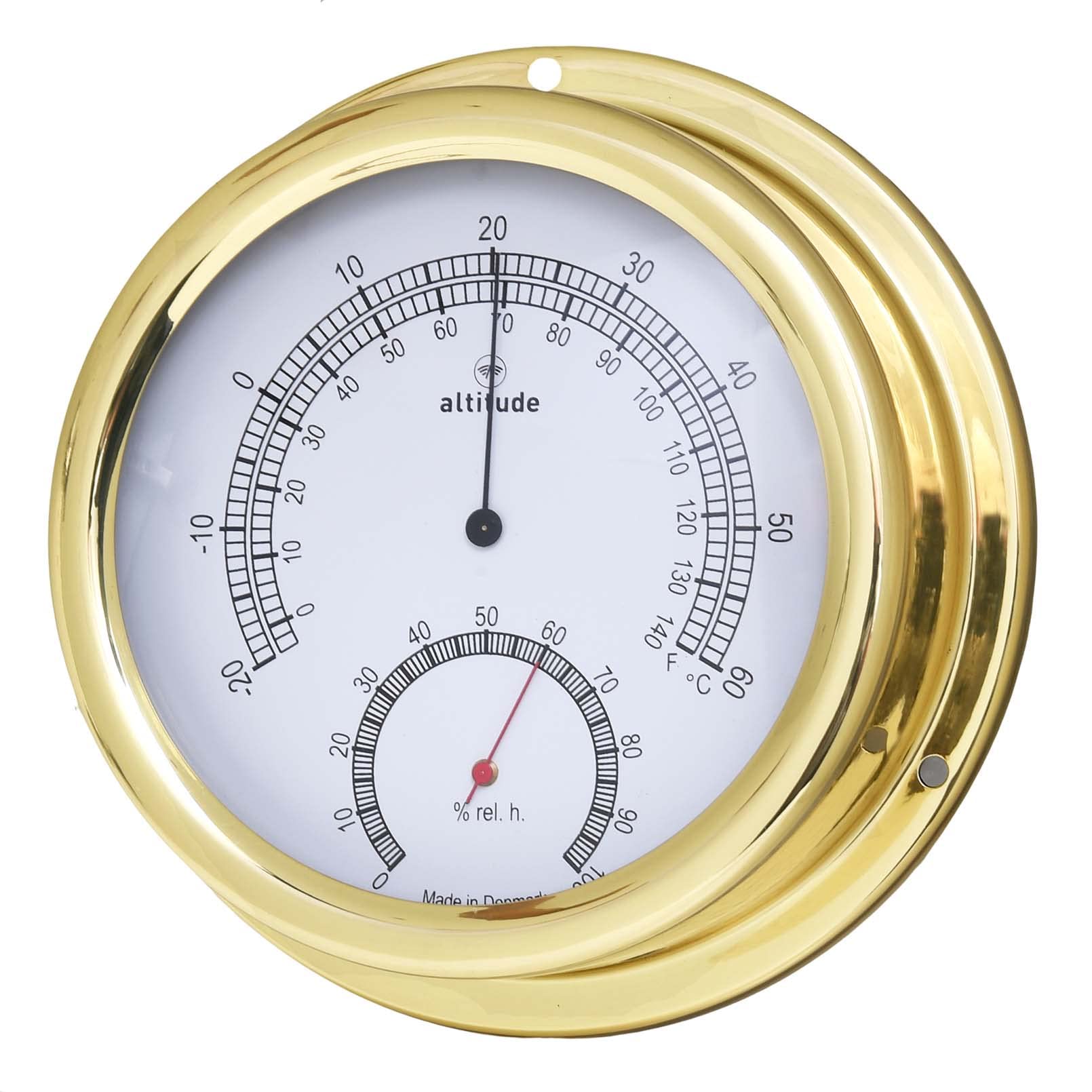 ALTITUDE Thermometre Hygrometre - Laiton - ø 150 mm