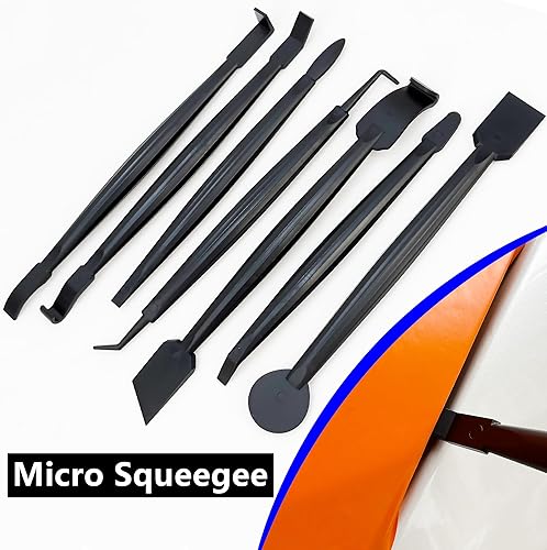 Miniatura 3 de Umaki Kit de película de tinte para herramientas de vinilo automotriz con 2 pares de guantes de envoltura de vinilo, escobilla de fieltro de 4