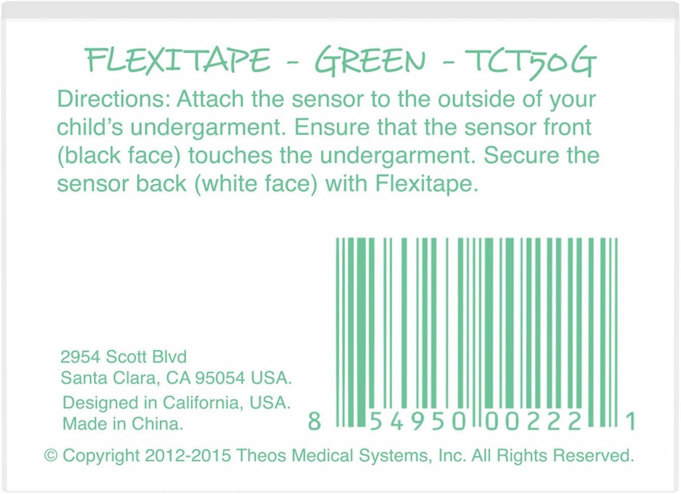 Chummie Flexitape for Premium and Elite Bedwetting Alarms, Green, 60 Count : Health & Household