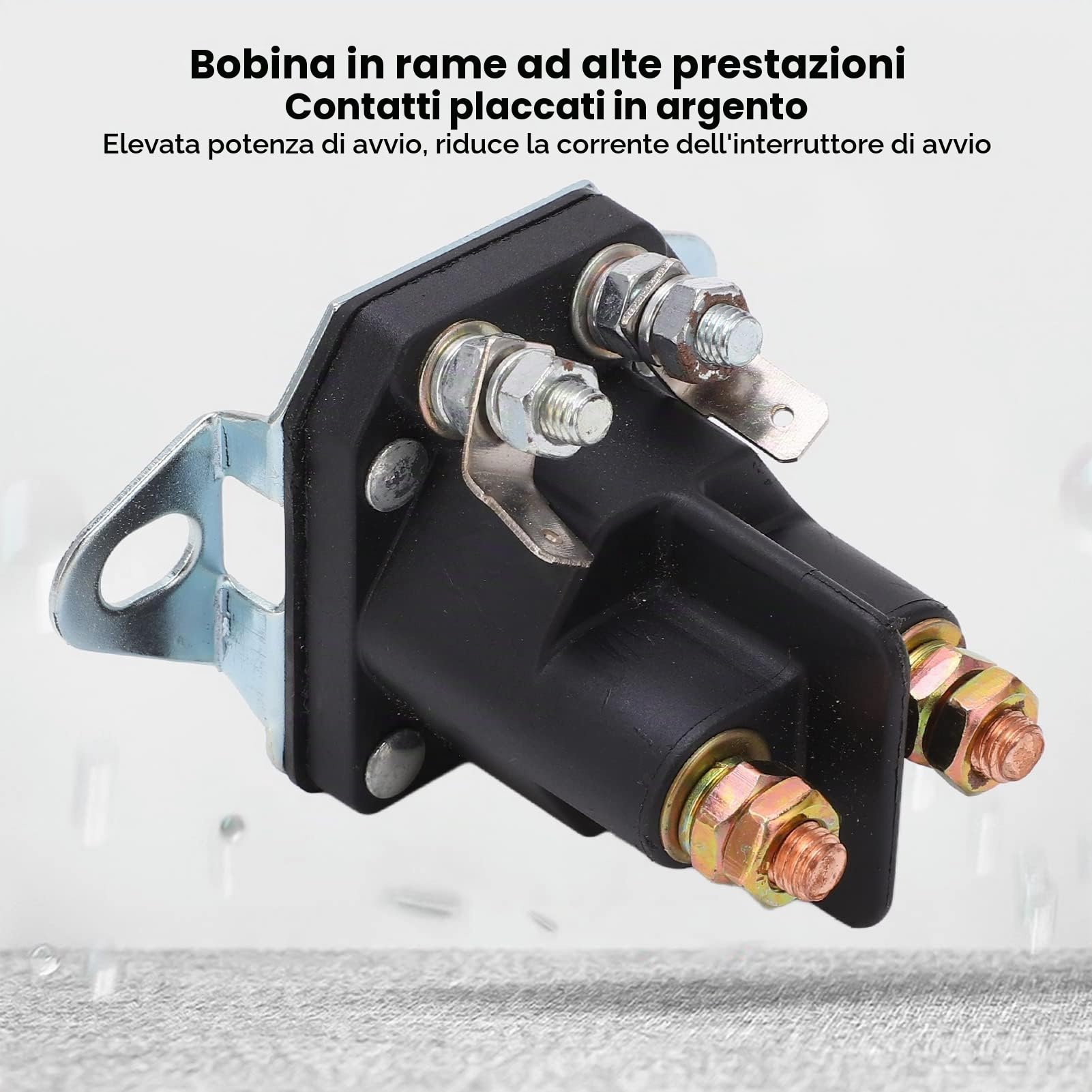 Relè Solenoide Avviamento 12V per Tosaerba Ricambi Accessori per Trattorini Giardino Veicoli