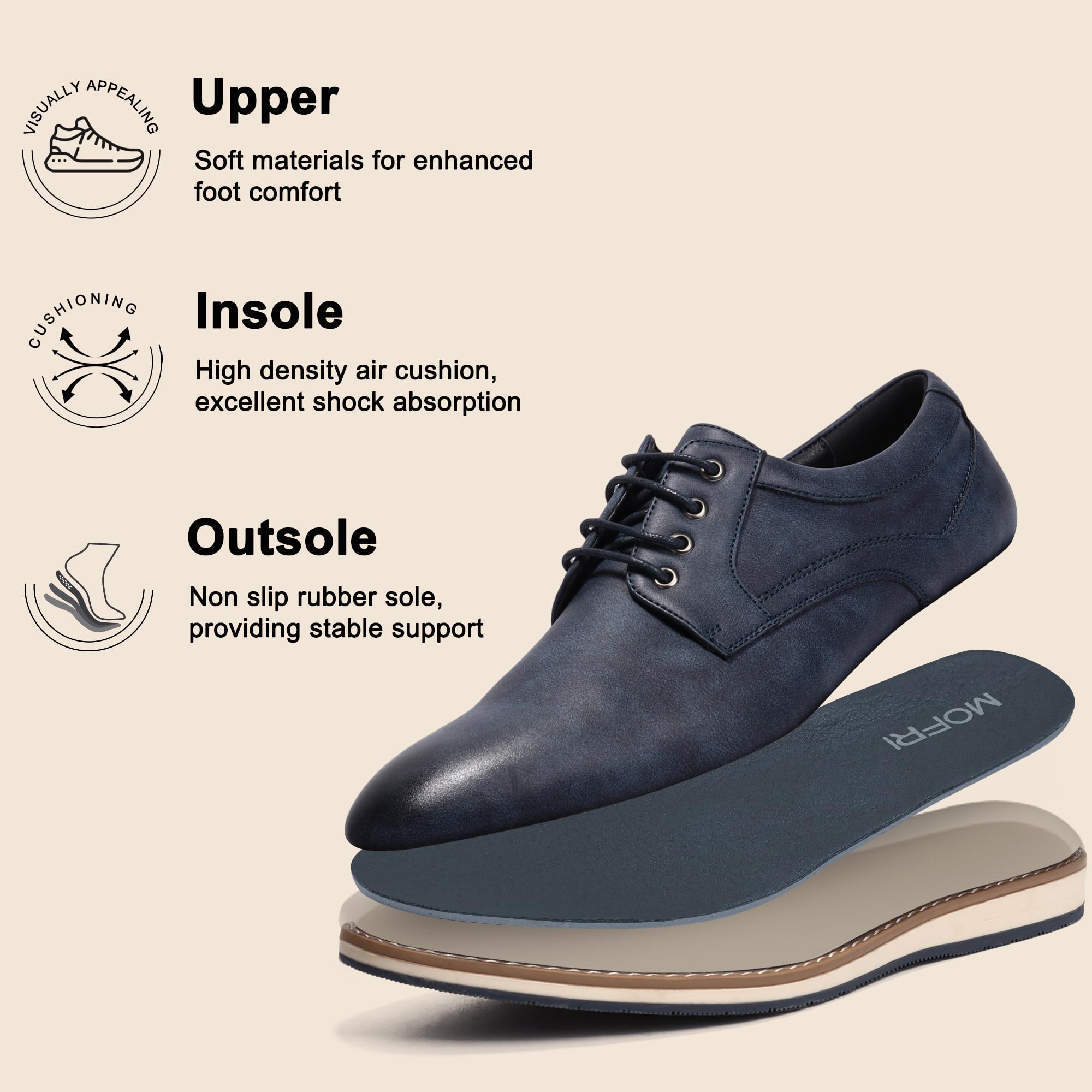Zapatos de vestir casuales para hombre, estilo Oxford