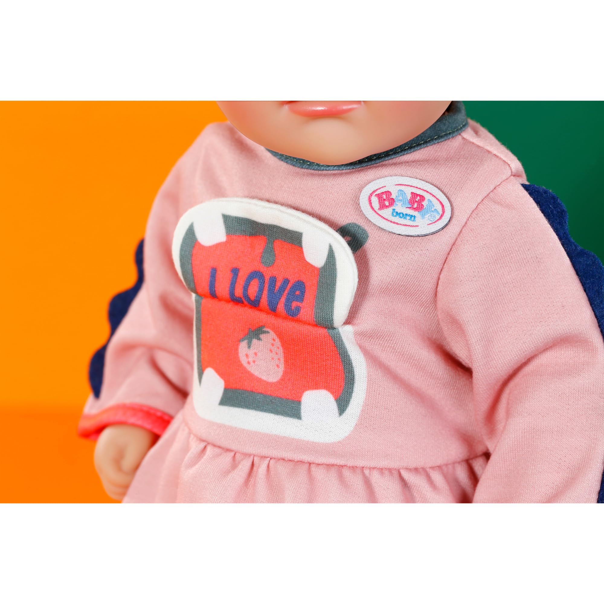 BABY born Sukienka z motywem dżungli, długie rękawy i legginsy w paski dla lalek 36 cm, 838129 Zapf Creation