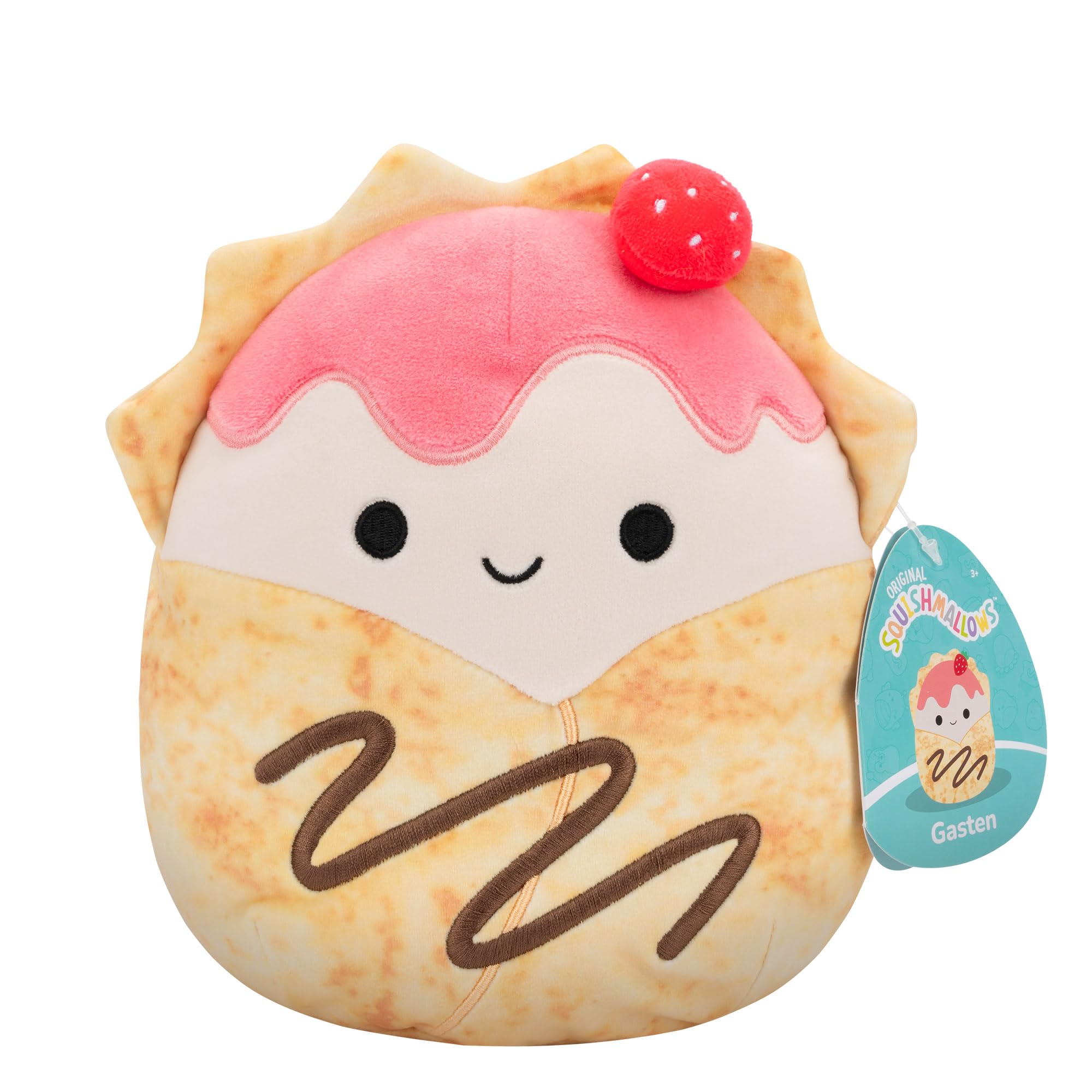 Squishmallows Original 7.5 Inch - Gasten the Strawberry Crepe, Multicolor, 7.5 inches - Image 2