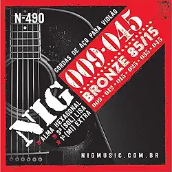 Encordoamento P/Violao Aco/Bronze 009/045-6 - 85301