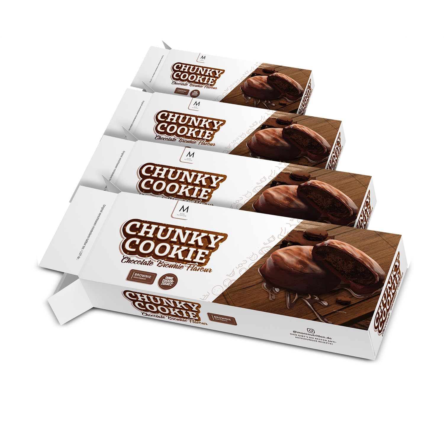 MORE NUTRITION More Chunky Cookie, 4 x 128g Pack (32 Biscuits) - Chocolate  Brownie Flavour : Amazon.de: Grocery