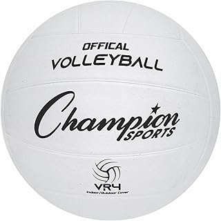 Champion Sports® Rubber Volleyballs – Official Size, Durable for Indoor & Outdoor Use, Premium Equipment for Beginners and...