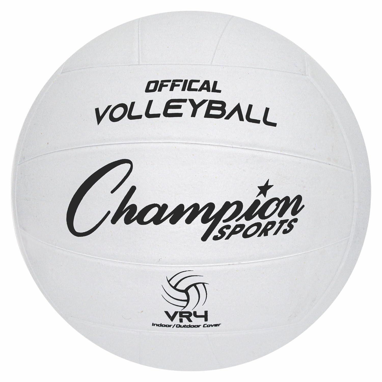 Champion SportsRubber Volleyballs – Official Size, Durable for Indoor & Outdoor Use, Premium Equipment for Beginners and Competitive Play, White & Assorted & Colors Available