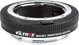 VILTROX EF-GFX Pro Lens Adapter Auto-Focus Lens Mount Adapter with Manual Aperture Ring Lens Converter Compatible with Canon EOS EF/EF-S Lens to Fujifilm G-Mount GFX Camera 100/100S/50S/50R
