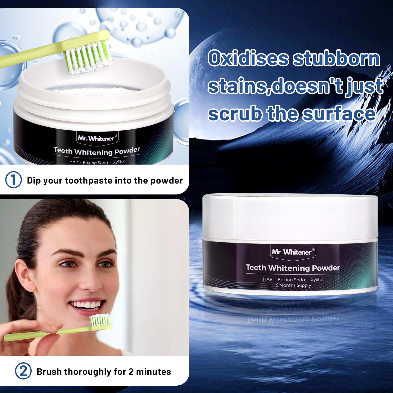 Amazon.com: Teeth Whitening Powder 30g, Toothpaste Whitening