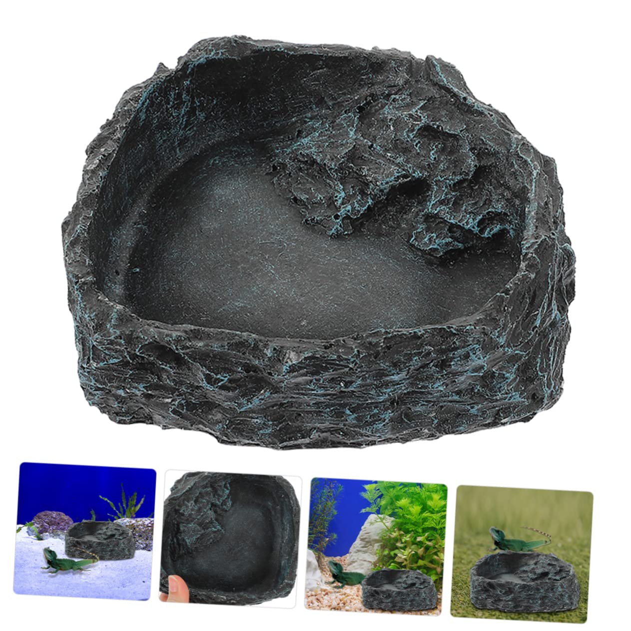Cuenco de agua para reptiles Cuenco de alimentación for reptiles, Beard, 5 piezas, bandeja de agua for animales, cuenco de comida for lagartos, plato de comida for reptiles, plato de agua for serpient