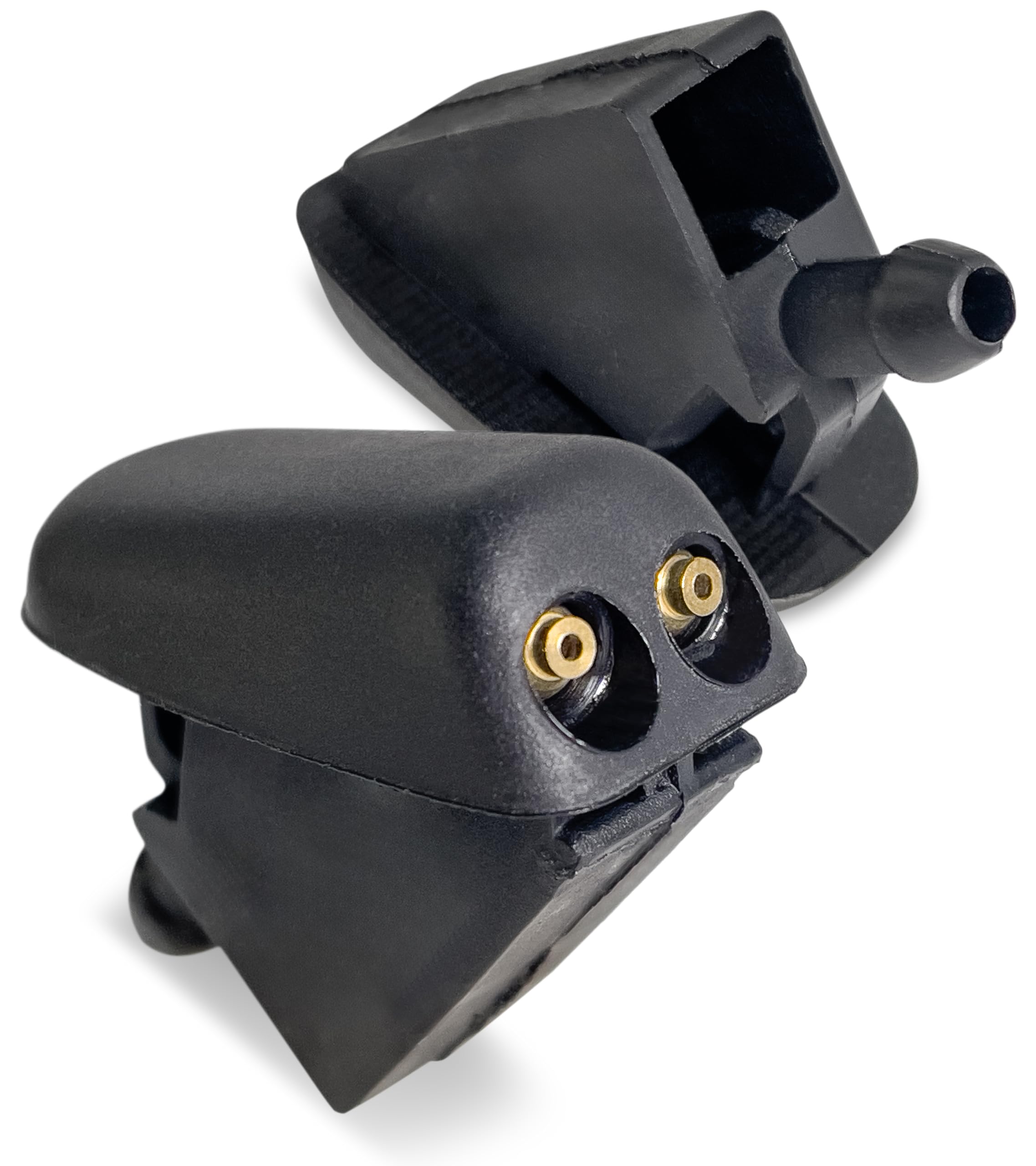 2 szt. Click&Fit Dysze do spryskiwaczy przedniej szyby kompatybilne z Tesla Model S 3 X Y 2012-2023 niepodgrzewane 2-kierunkowe regulowane dysze natryskowe akcesoria zastępuje OE# 1052887-00-C