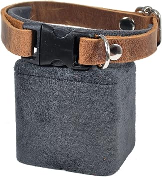 X-Perk Genuine Leather Cat Dog Collar