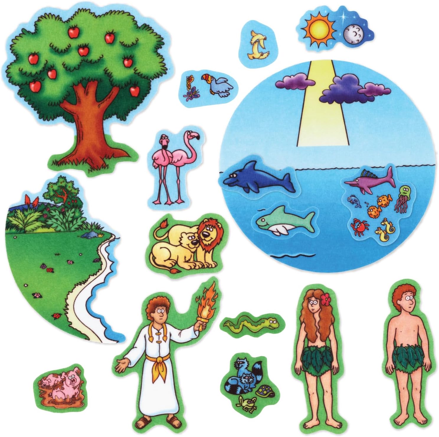 Little Folk Visuals Beginners Bible Creation Story Flannelboard Figures - Pre-Cu