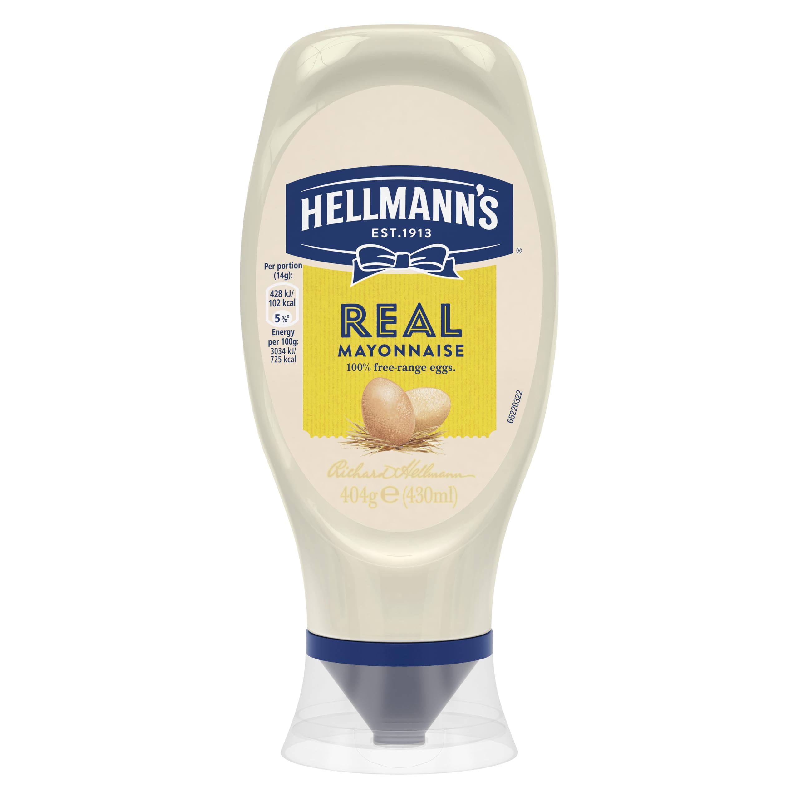 Real Mayonnaise Condiment Squeeze Bottle for Burgers, Sandwiches and Salads 430 ml