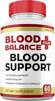 BloodBalance Plus Capsules, Official Balance Supplement, Premium Support All Natural Ingredients, Maximum Strength BloodBalance + Vitamin Pills 1 Pack