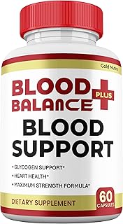 BloodBalance Plus Capsules, Official Balance Supplement, Premium Support All Natural Ingredients, Maximum Strength BloodBalance + Vitamin Pills (1 Pack)