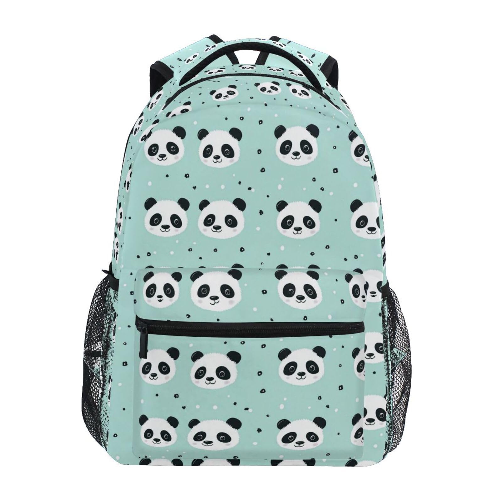 Cute Panda School Backpack for Kids Girls/Boys Teens Bookbag Student Backpacks Travel Daypack Shoulder Bags Medium