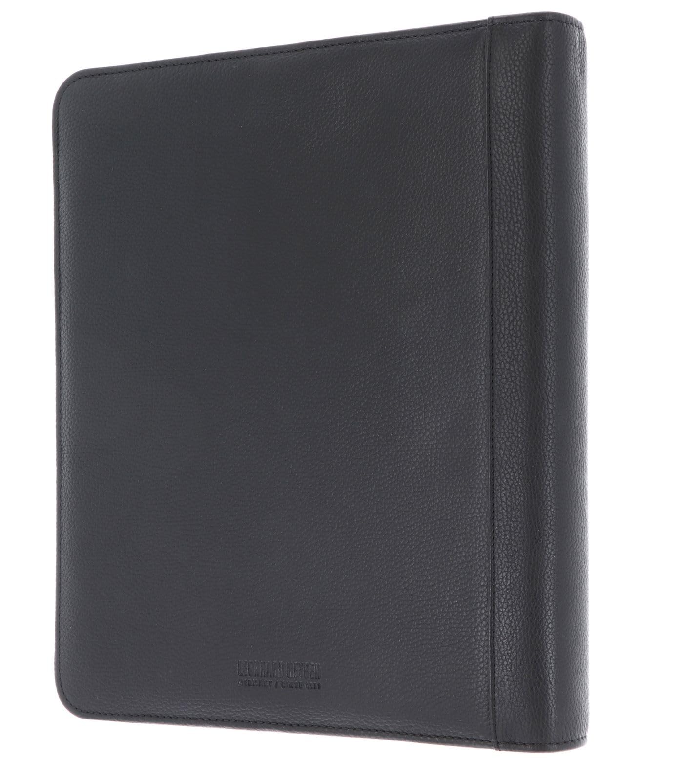 Leonhard Heyden Leder mit Laptopfach Berlin Schreibmappe 7349 Schwarz