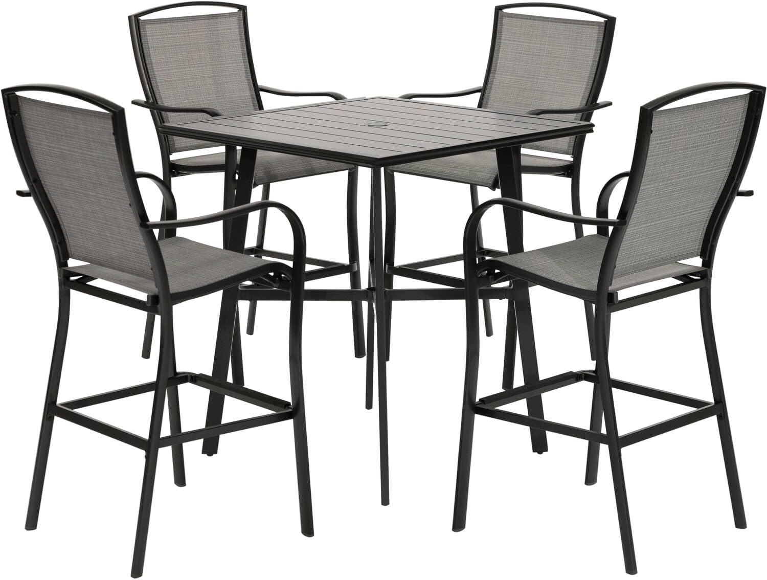 Hanover Foxhill All-Weather Grade Aluminum Lounge Chair with Sunbrella Fabric