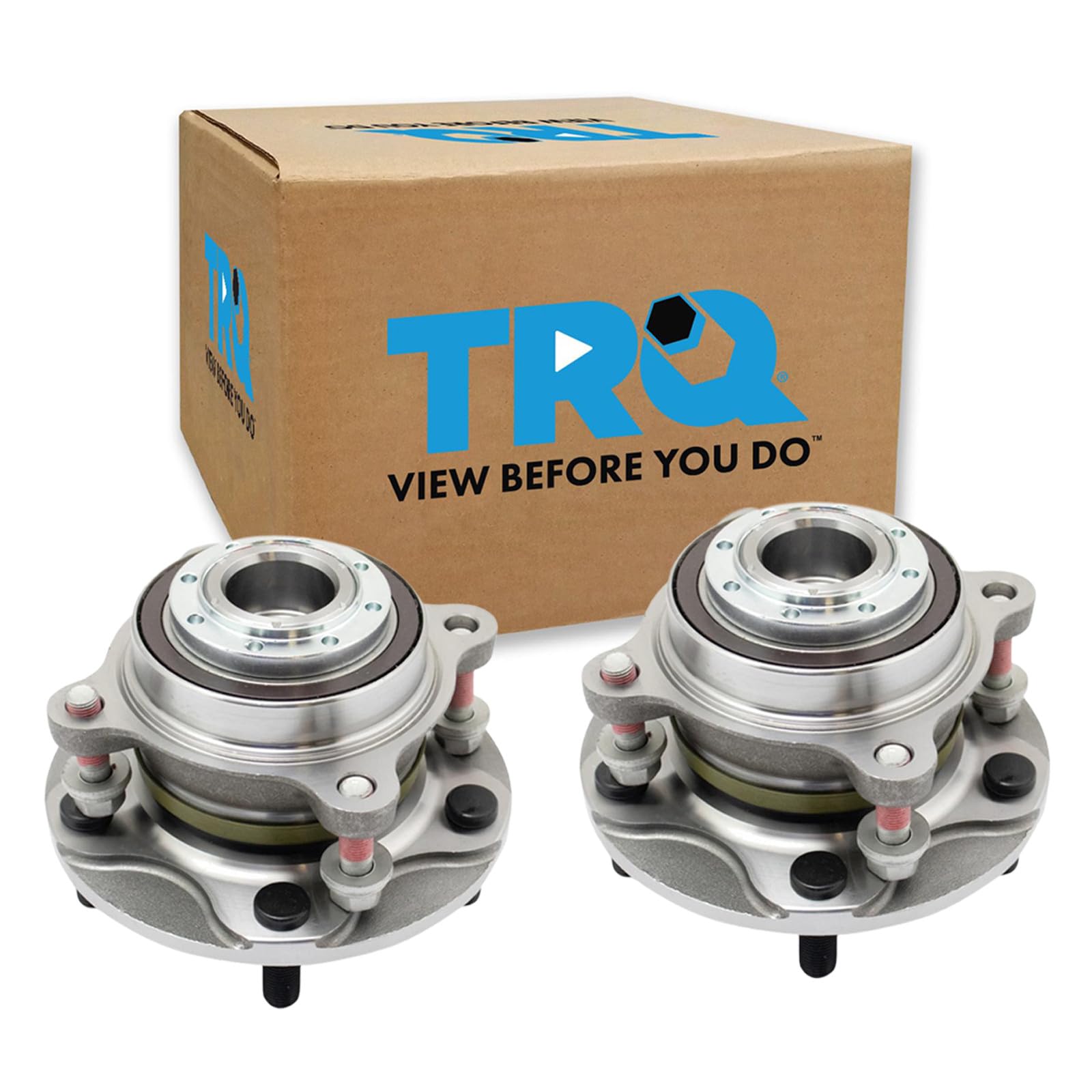 TRQ Front Wheel Bearing &amp; Hub Assembly Set