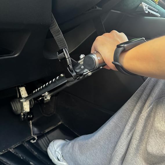 Handicap Driving Hand Controls for Disabled Drivers,Car Pedal Assist Controls,Left or Right Hand Both Available,Length Adjustable