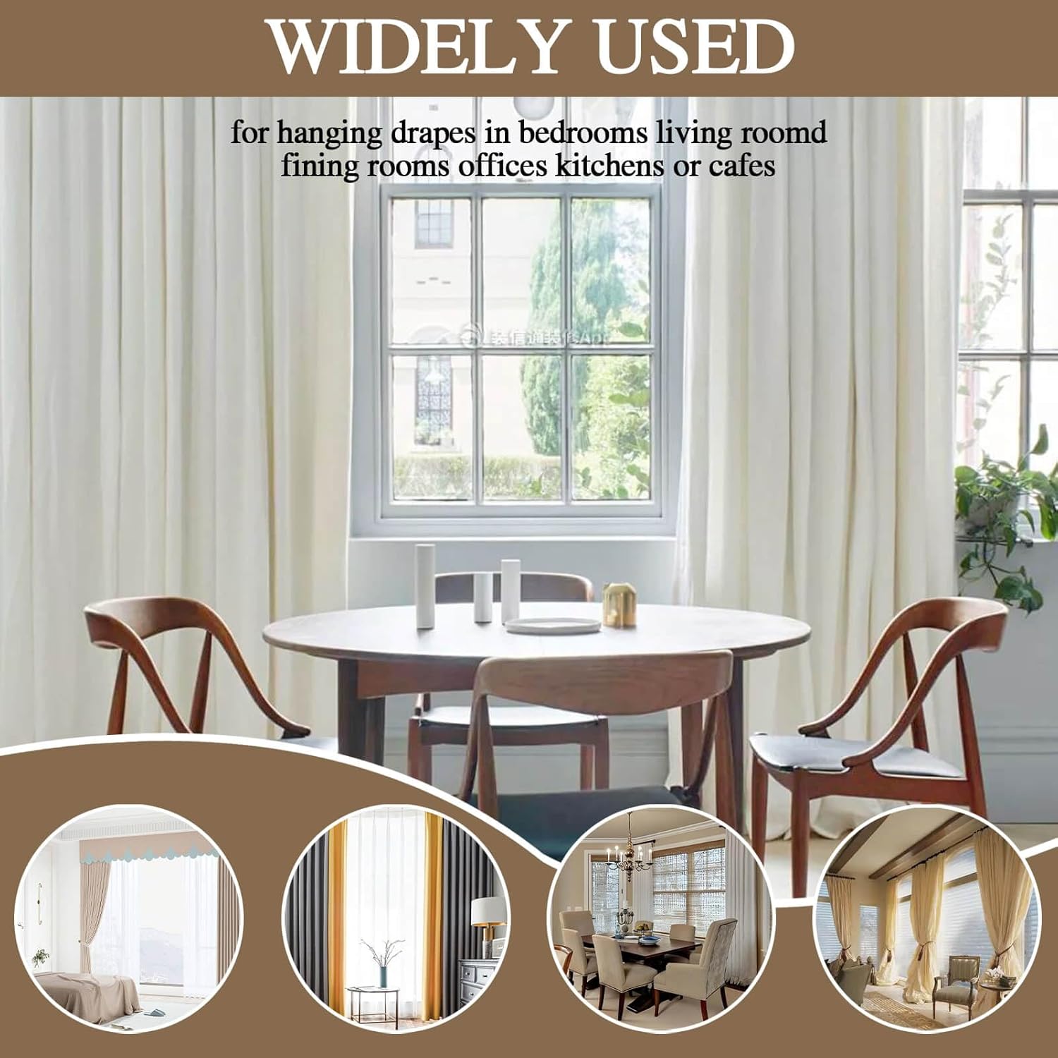 Openable Curtain Rings with Eyelet,24PCS Curtain Rings,Drapes Rings 3 in Interior Diameter,Hinge Snap-Joint Design, Fits Curtain Rods Up to 2 Inches Bronze TXZWJZ
