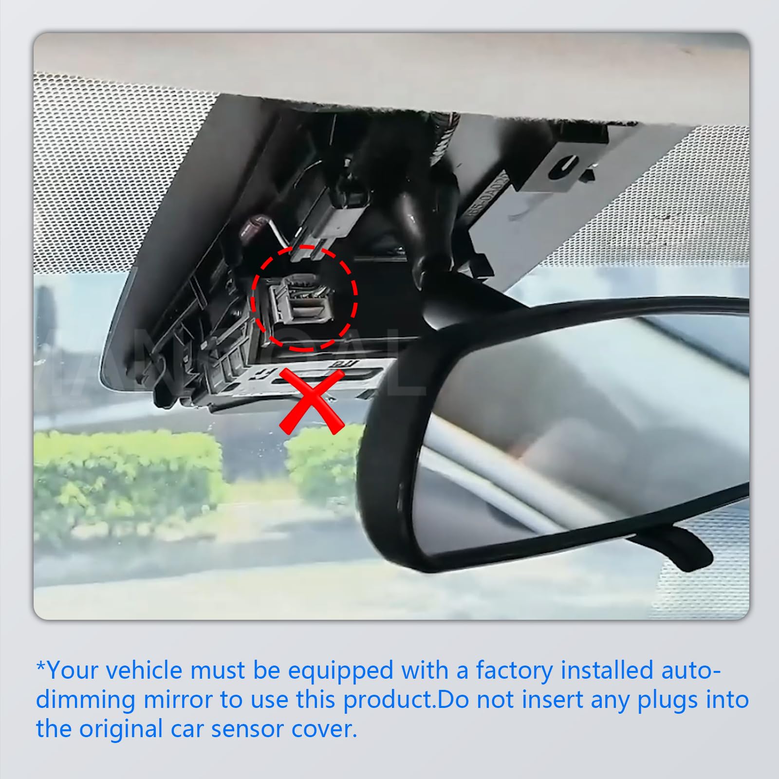 mangoal Dashcam Power Adapter for 12 Pin (Model A) for Subaru Honda Infiniti Toyota, Tacoma (16-23) Highlander Tundra Sienna, Honda Ridgeline & More, Connects to Rearview Mirror (Exposed)