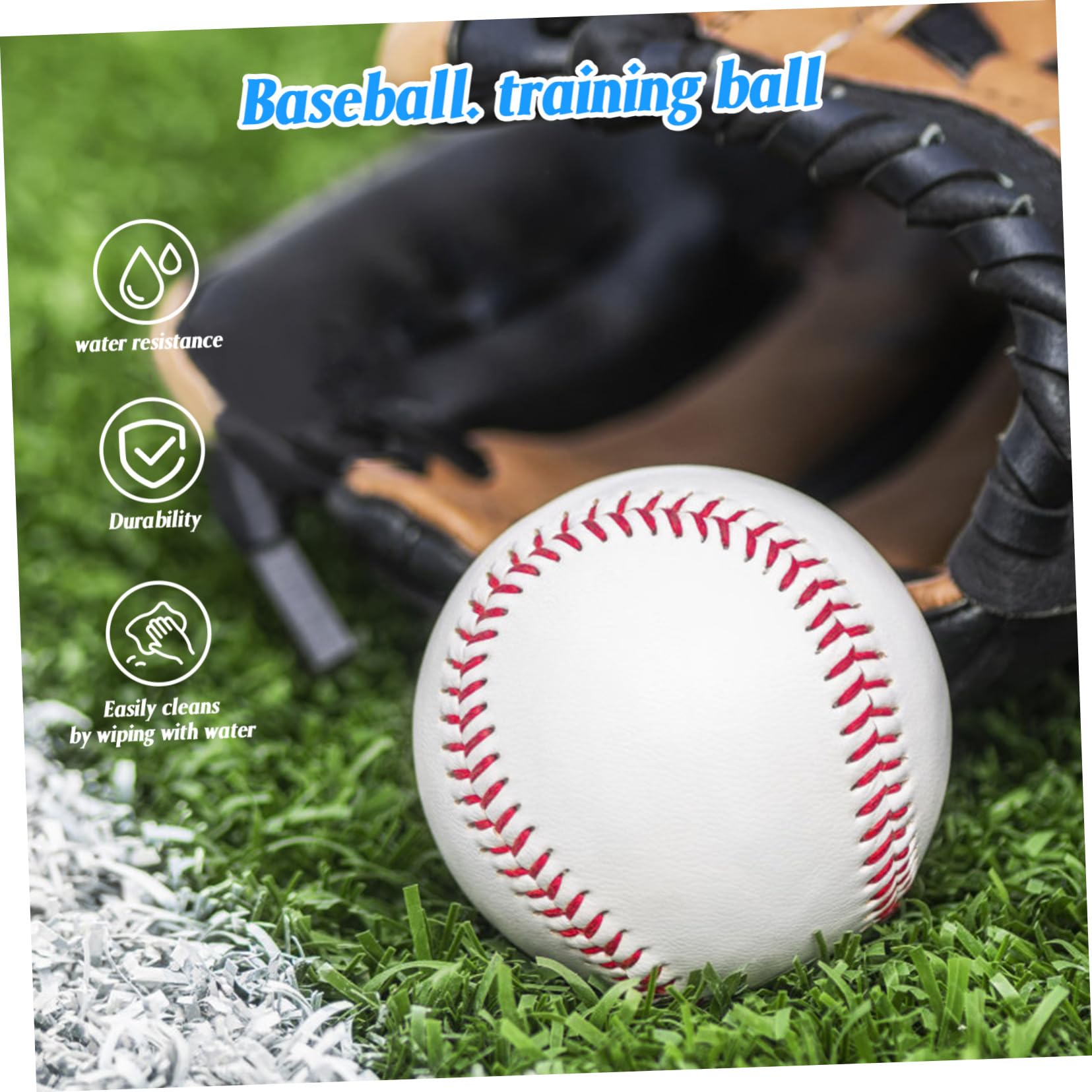 Toyvian Balones de Béisbol de Práctica 12 Piezas PVC Blanco