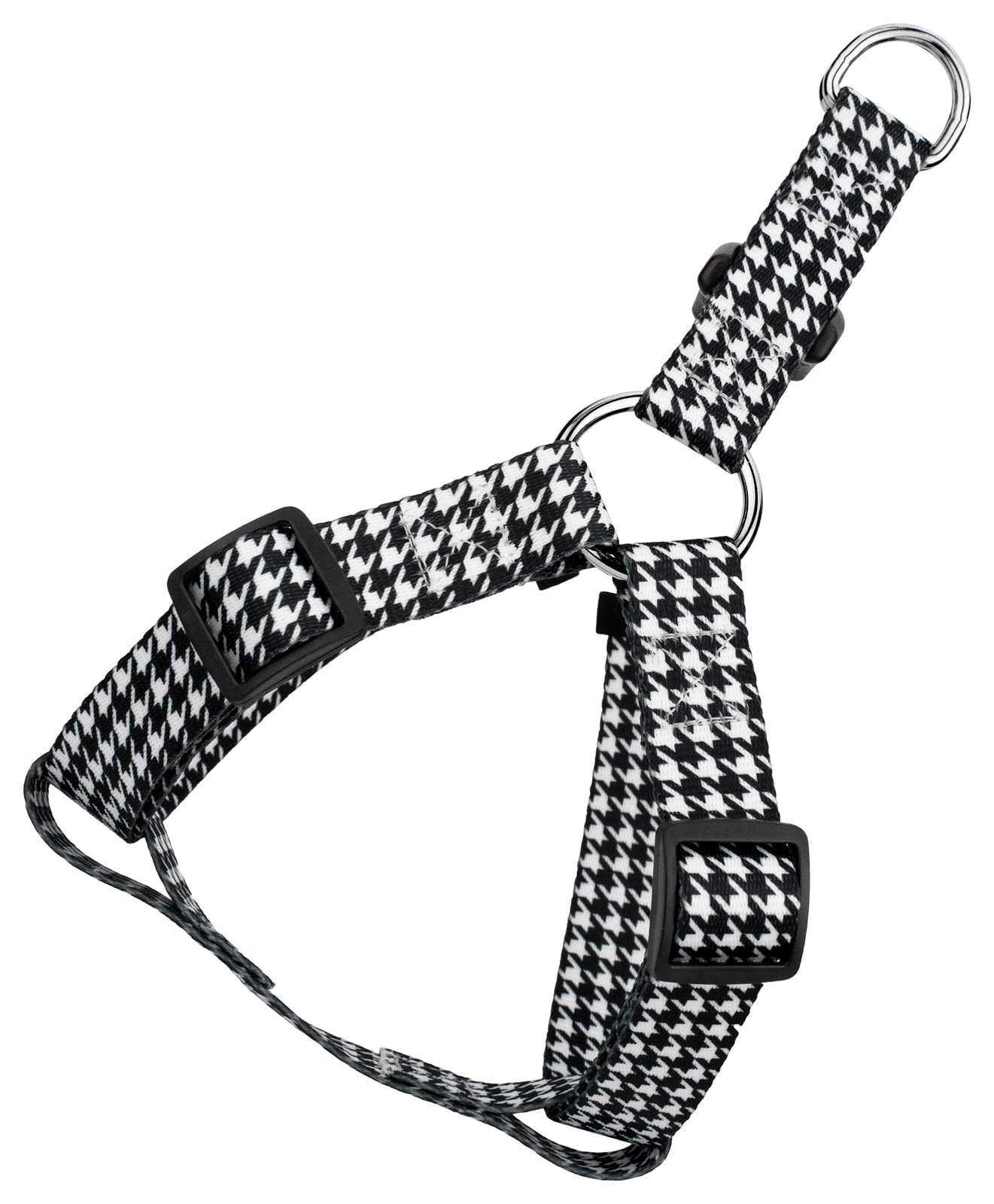 Country Brook Petz - Houndstooth Step-in Dog Harness - Sports and Athletics Collection Featuring Spirited Designs (1 Inch, Medium)