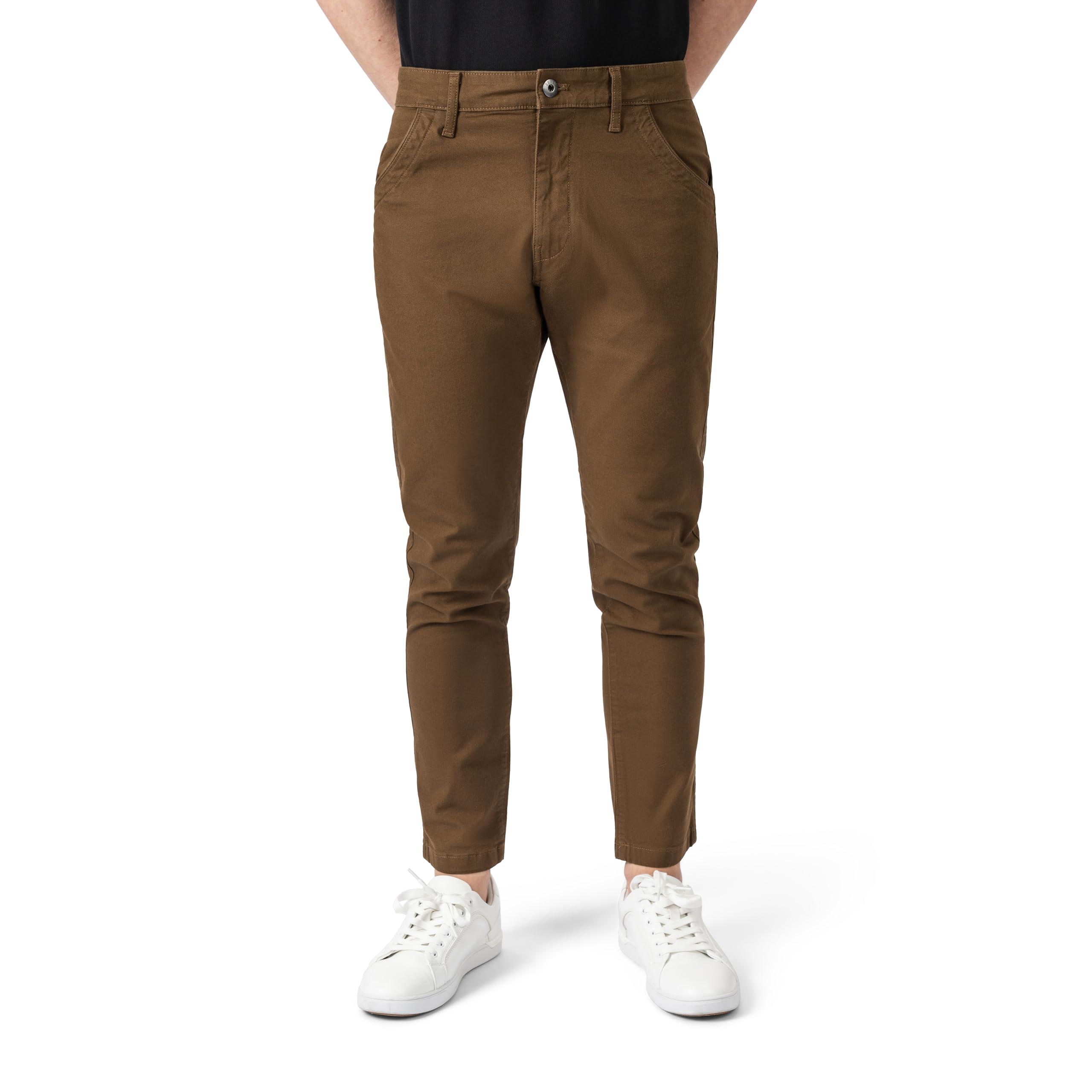 ZEHN Signature Canvas - Chinohose aus Stretch-Baumwoll-Canvas, Modern Tapered Fit, ergonomische Formstabilität, Freizeit & Business Hose