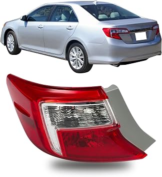 Driver Side Tail Light Assembly Replacement for Camry 2012 2013 2014 Left Side Tail Light Replacement for 8156006470 TO2804114
