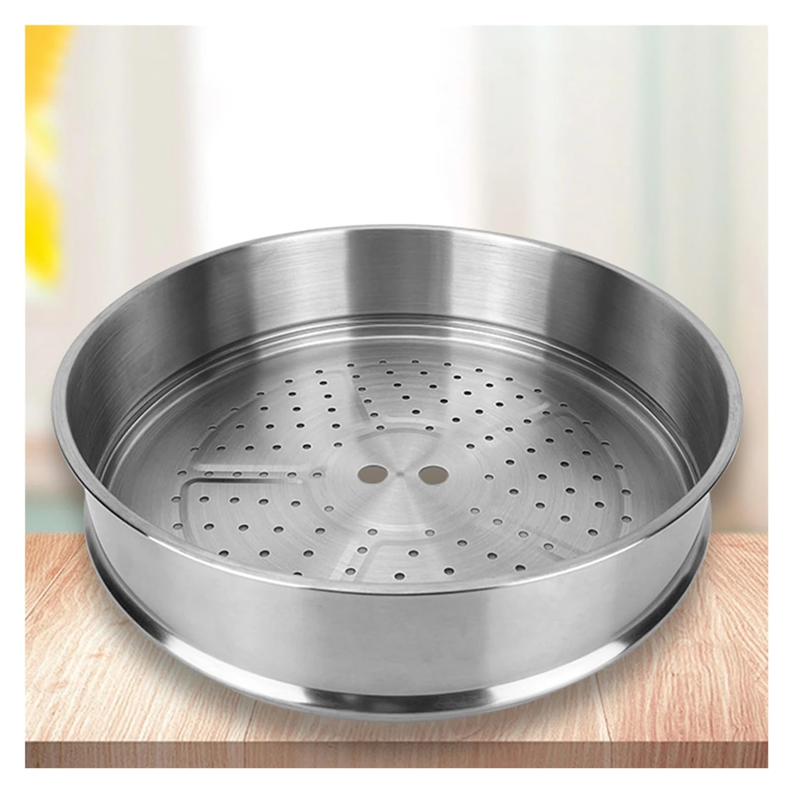 Edelstahl Dampfgarer Dampfkorb aus Edelstahl for Kochen von Gemüse/Fisch/Fleisch/Lebensmitteln/gekochten Eiern, Dampfschale, leicht zu reinigen, antihaftbeschichtet, for die Küche Hause(34cm)