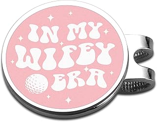 Bridal Shower Gifts for Bride Bachelorette Gifts Funny Womens Golf Accessories Pink Golf Marker Hat Clip Wedding Day Gift for Newly Married Wife Engagement Fiance Gift for Bride to Be in My Wifey Era