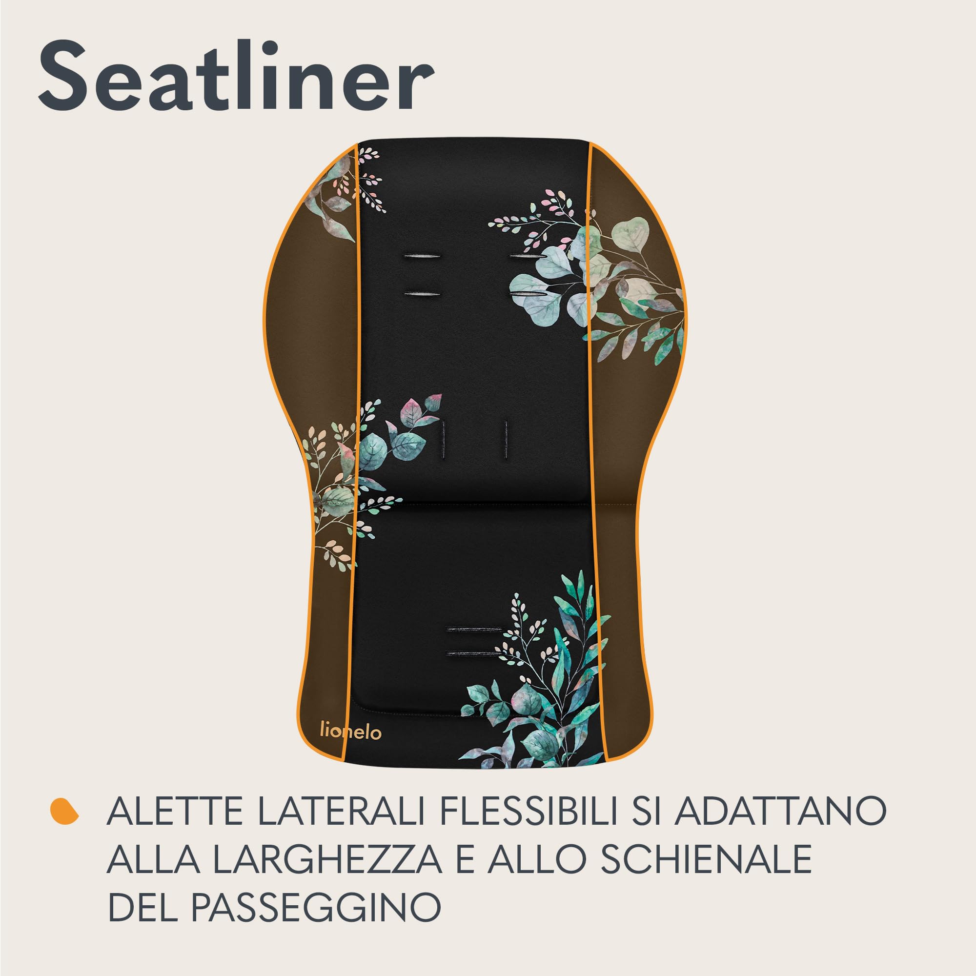 lionelo SEATLINER Materassino universale copriseduta per passeggino, materiale impermeabile double-face, compatibile con la maggior parte dei passeggini, copriseduta morbido per passeggino