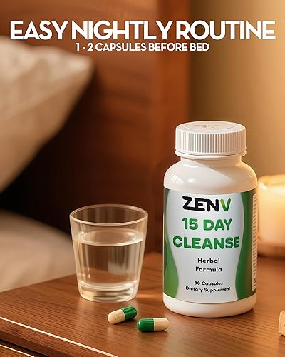 Miniatura 5 de Limpieza de 15 días de restablecimiento intestinal avanzado - Apoyo digestivo natural con hoja de sena y cascara sagrada  Alivio de la hinchazón y