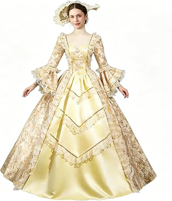 Rococo Victorian Baroque Marie Antoinette Dresses Renaissance Period Ball Gown