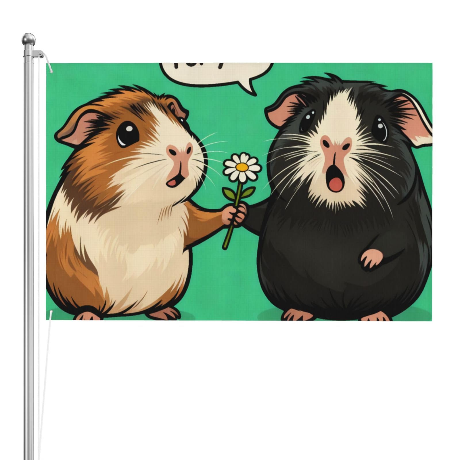 Drapeau double face en polyester resistant de 1,2 x 1,8 m aux finitions haut de gamme pour jardin